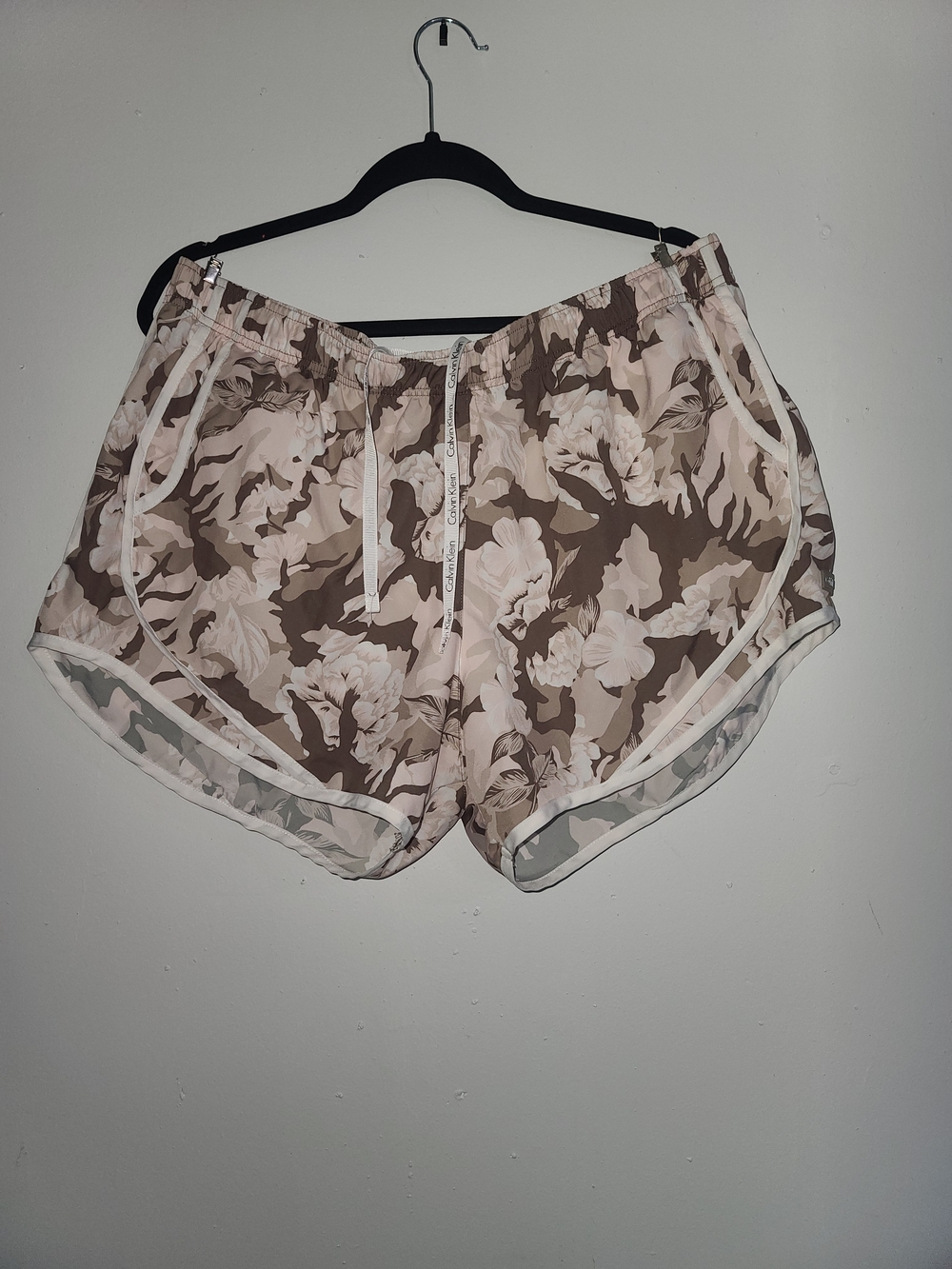 Calvin Klein Light Gray Logo Athletic Shorts